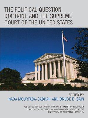 cover image of The Political Question Doctrine and the Supreme Court of the United States